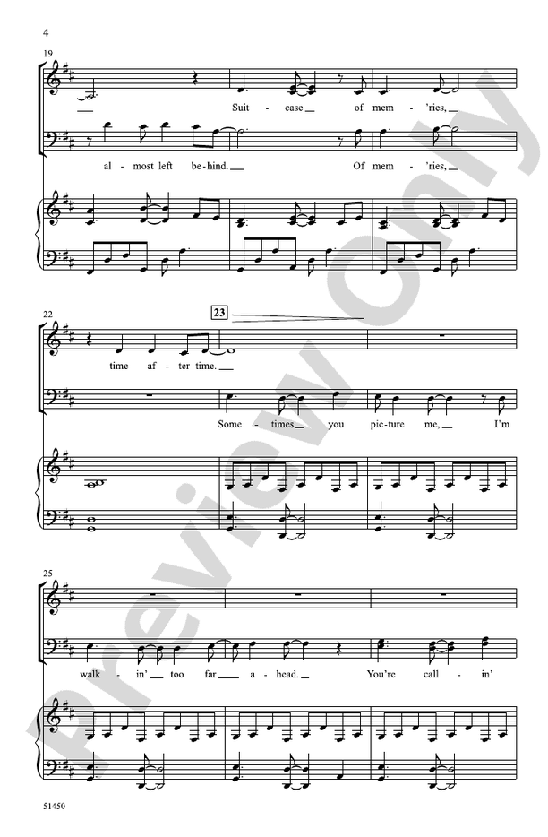 Time After Time - SATB Choral Octavo (Digital Download)