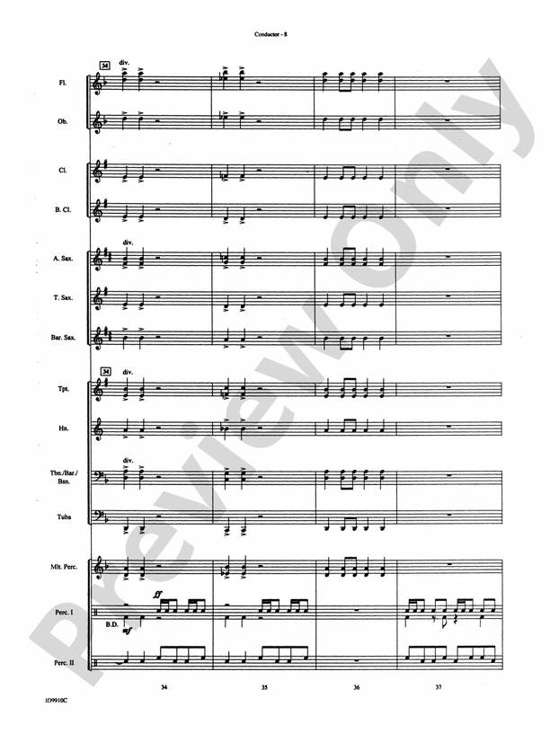 Voodoo Dance - Concert Band Conductor Score & Parts (Digital Download)