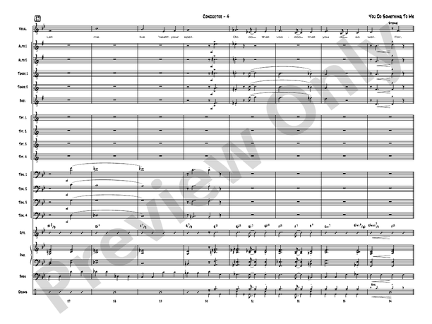 You Do Something to Me - Jazz Ensemble Conductor Score & Parts(Digital Download)