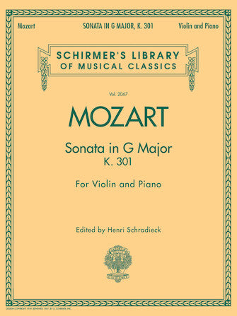 Mozart - Sonata in GMaj K301 - Violin/Piano Accompaniment Schirmer 50486482