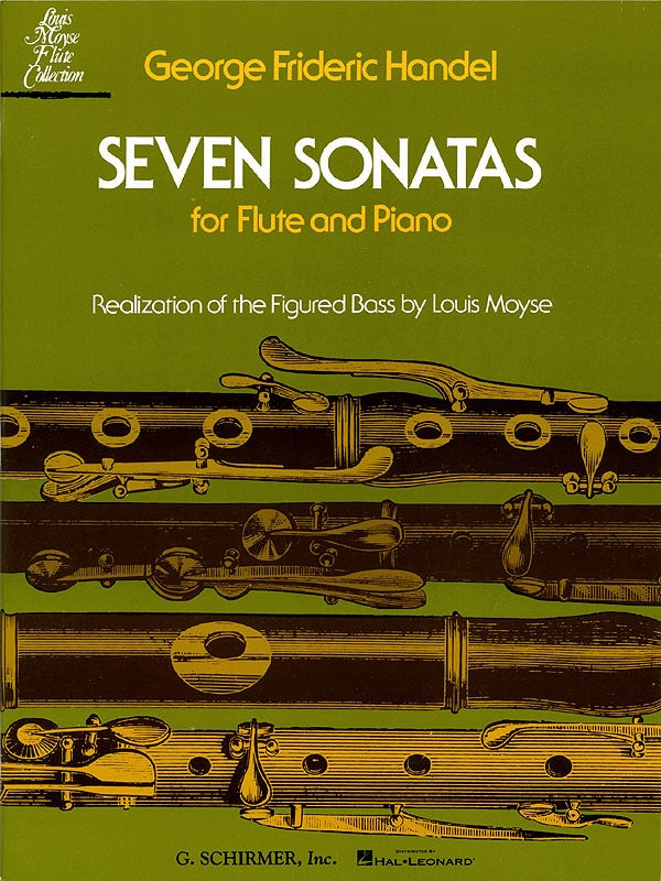 Handel - 7 Sonatas - Flute/Piano Accompaniment edited by Moyse Schirmer 50334450
