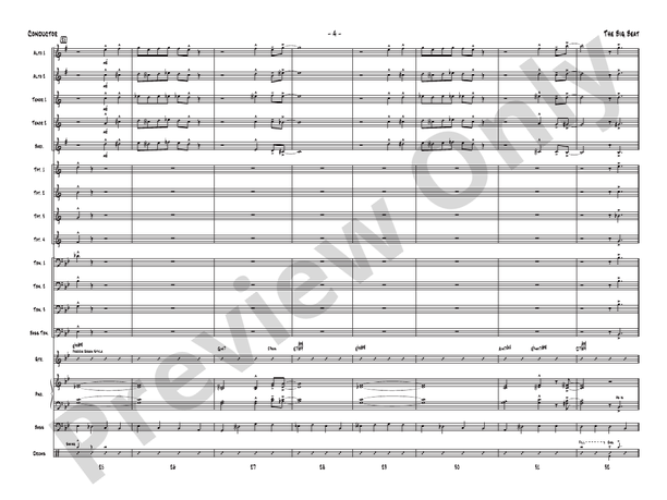 The Big Beat – Jazz Ensemble Conductor Score & Parts (Digital Download)
