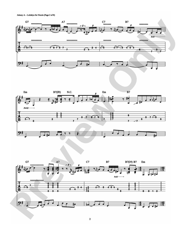Lullabye for Nicole - Guitar TAB (Digital Download)