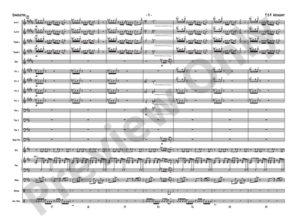 T.O.P. Adjacent – Jazz Ensemble Conductor Score & Parts (Digital Download)