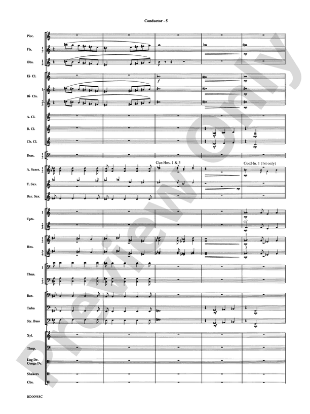 Kilimanjaro: An African Portrait - Concert Band Conductor Score & Parts (Digital Download)