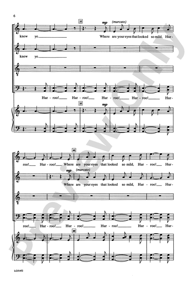 Johnny, I Hardly Knew Ye – SATB Choral Octavo (Digital Download)