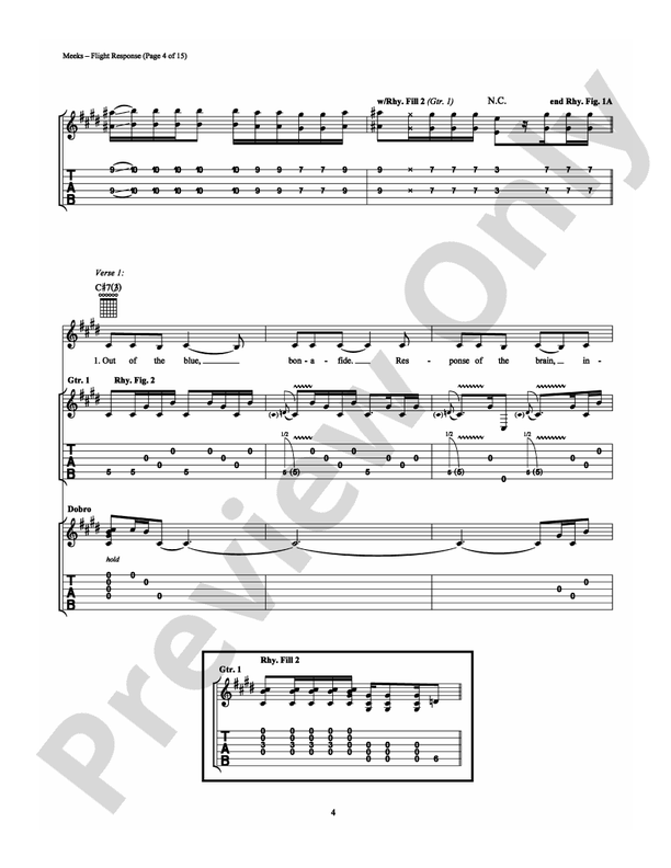 Flight Response - Guitar TAB (Digital Download)