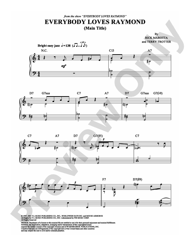 Everybody Loves Raymond - Piano (Digital Download)