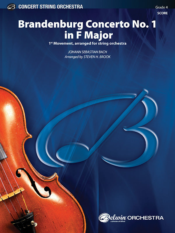 BRANDENBURG CONCERTO NO1 IN F MAJ SO GR4 BACH JOHANN SEBASTIAN