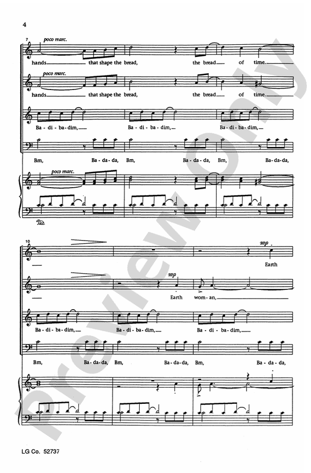 Earth Woman (from Hollering Sun) – SATB Choral Octavo (Digital Download)