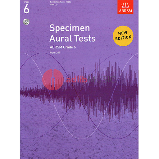 ABRSM Specimen Aural Tests Grade 6 - Text/CDs from 2011 ABRSM 9781848492585