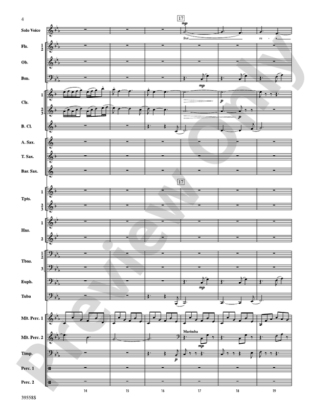 I'll Be Home for Christmas - Concert Band Conductor Score & Parts (Digital Download)