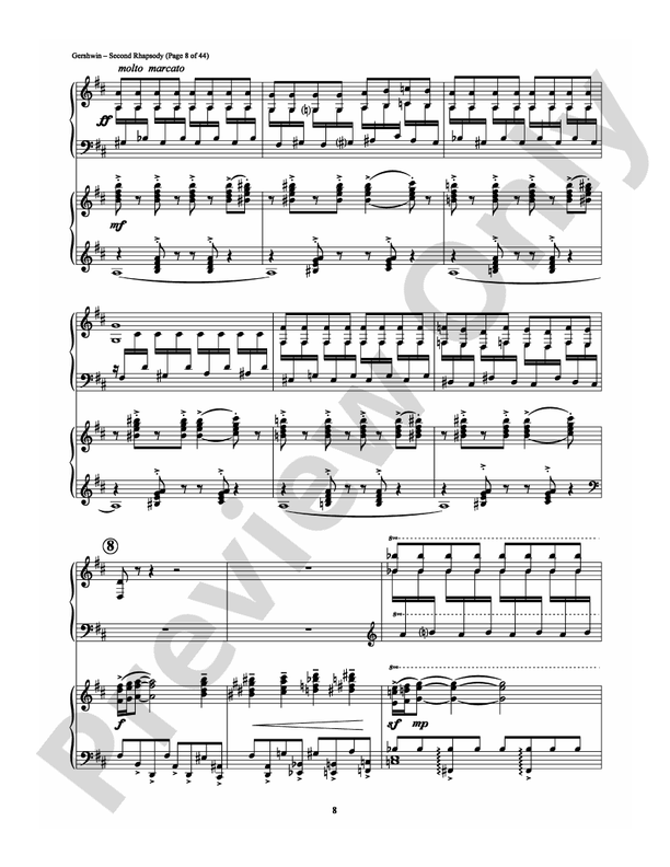 Second Rhapsody - 2 Pianos, 4 Hands (Digital Download)
