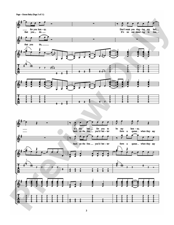 Ozone Baby - Guitar TAB (Digital Download)