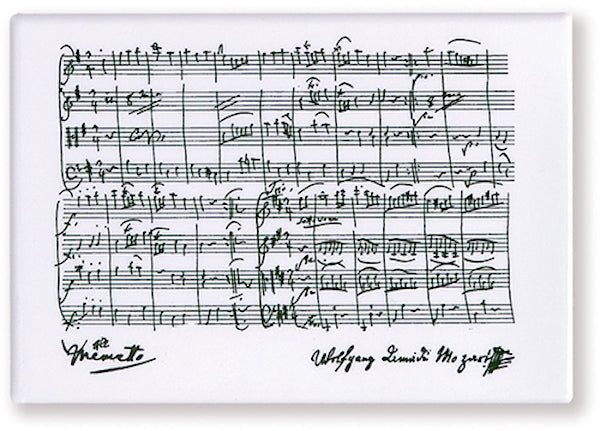 Fridge Magnet Mozart's Manuscript