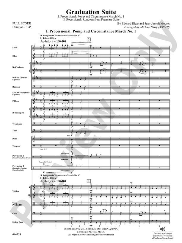 Graduation Suite – Full Orchestra Conductor Score & Parts (Digital Download)