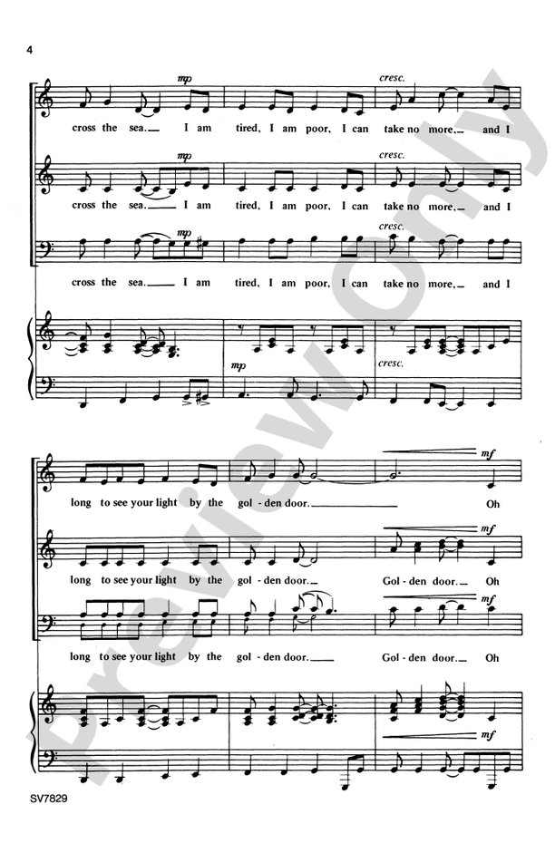 Lady of the Harbor – SAB Choral Octavo (Digital Download)