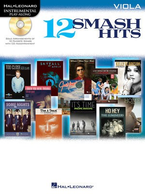12 Smash Hits - for Viola - Viola Hal Leonard Viola Solo /CD