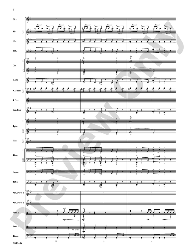 Mouvement Frenetique - Concert Band Conductor Score & Parts (Digital Download)