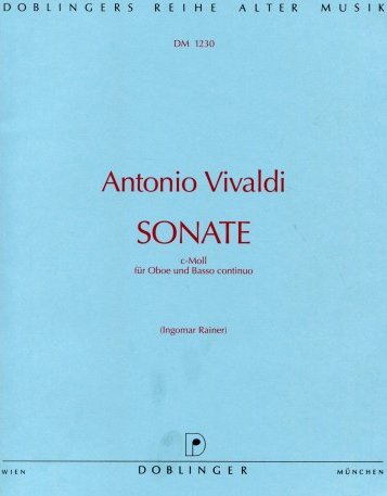 Vivaldi - Sonata in Cmin - Oboe/Basso Continuo edited by Rainer Doblinger DM1230