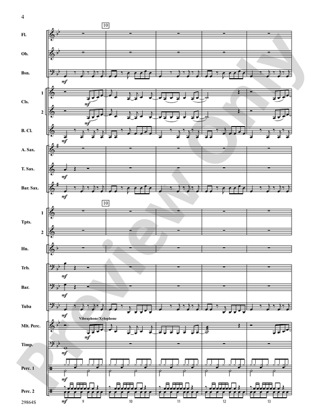 Give It 2 Me - Concert Band Conductor Score & Parts (Digital Download)
