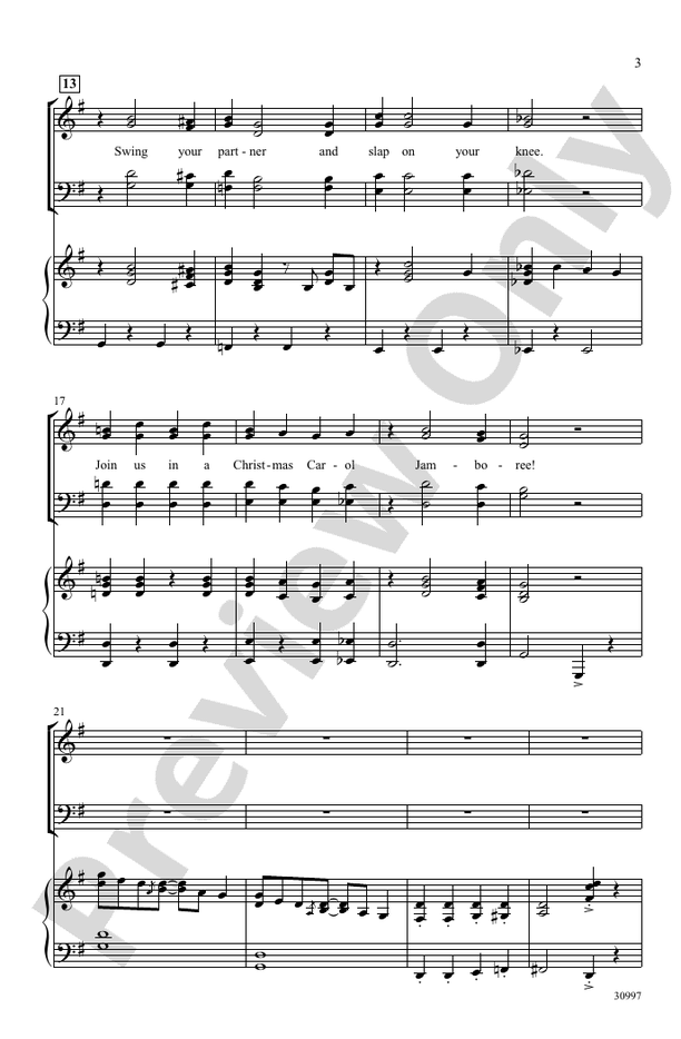 Christmas Carol Jamboree (A Holiday Hoedown) – SATB Choral Octavo (Digital Download)