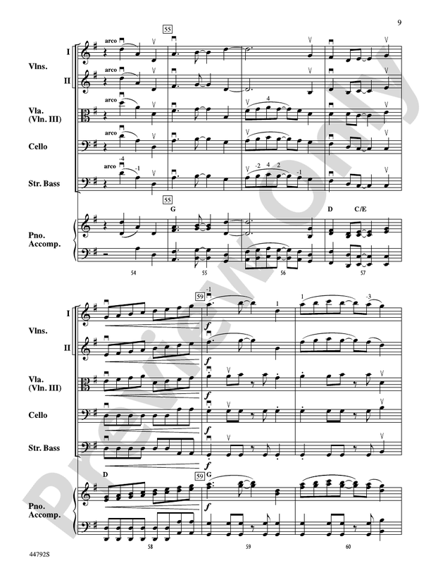 Wind Dancer - String Orchestra Conductor Score & Parts (Digital Download)
