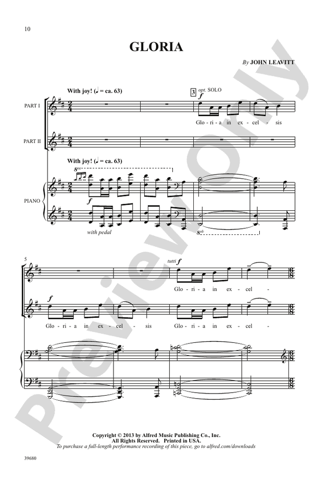 Missa Festiva – 2-Part Choral Octavo (Digital Download)