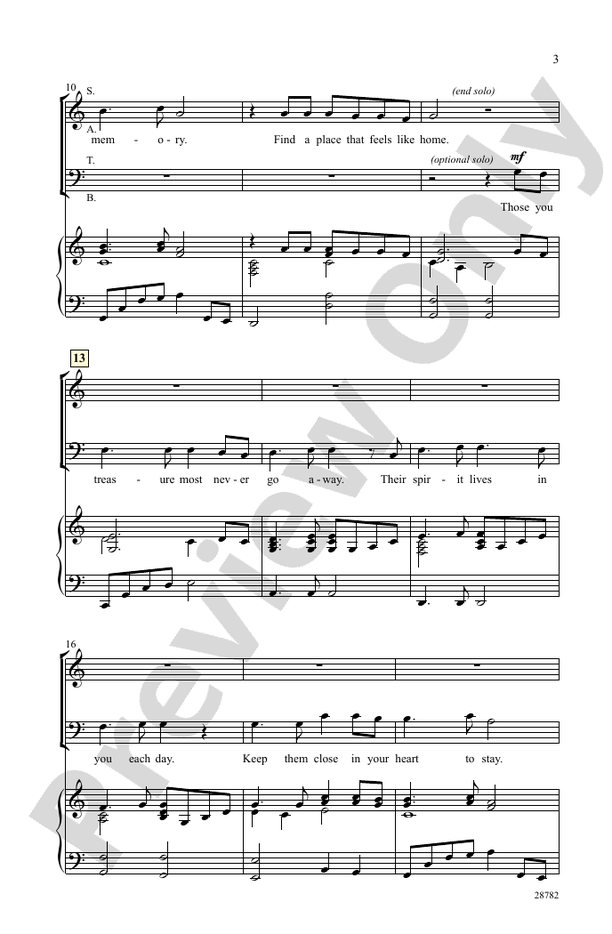 A Place Like Home (A Holiday Wish) - SATB Choral Octavo (Digital Download)