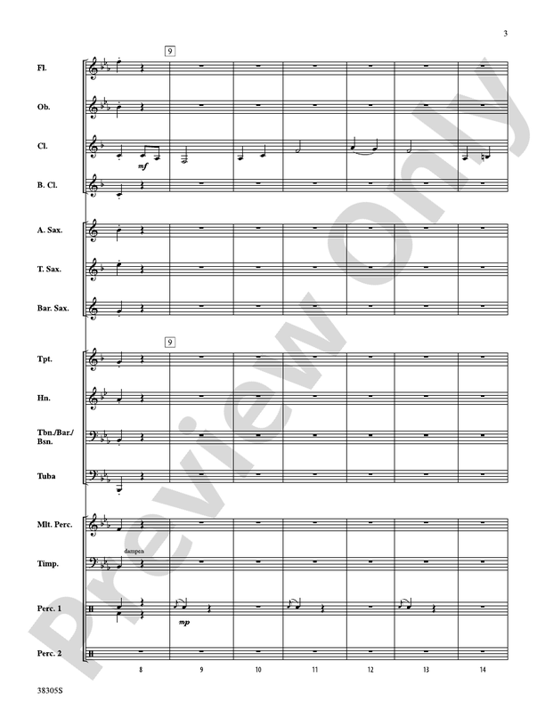 A Star Spangled March - Concert Band Conductor Score & Parts (Digital Download)