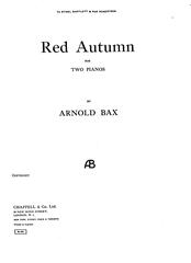 Red Autumn - Piano Duo (2 Pianos, 4 Hands) (Digital Download)