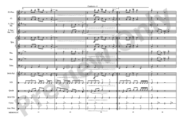 What'd I Say – Marching Band Conductor Score & Parts (Digital Download)