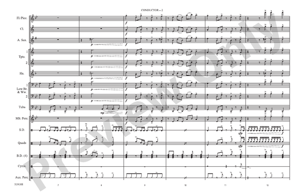 Push It (Arr. Nick Baratta) – Marching Band Conductor Score & Parts (Digital Download)