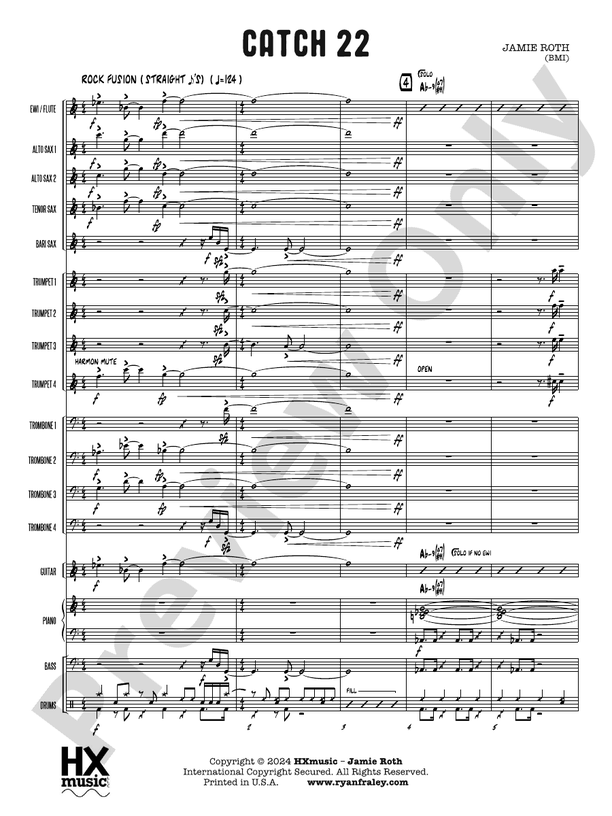 Catch 22 – Jazz Ensemble Conductor Score & Parts (Digital Download)