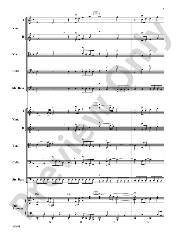 Wood's Bolero - String Orchestra Conductor Score & Parts (Digital Download)