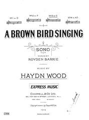 A Brown Bird Singing - G Major Vocal/Piano (Digital Download)