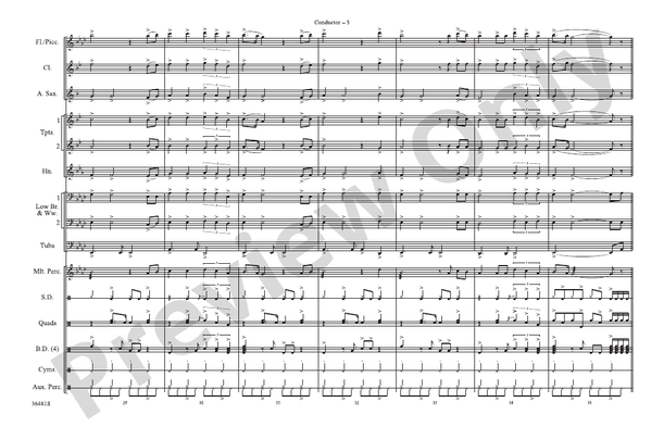 Wake Me Up When September Ends / Homecoming – Marching Band Conductor Score & Parts (Digital Download)