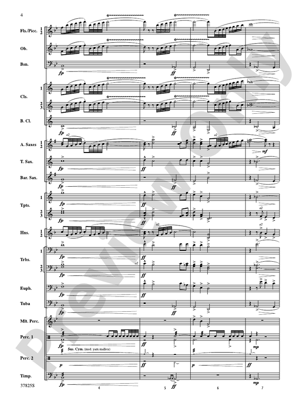 Savannah River Rhapsody - Concert Band Conductor Score & Parts (Digital Download)