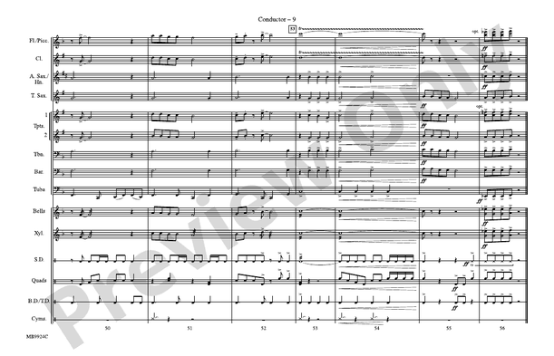 Cartoon Show, Part 2 – Marching Band Conductor Score & Parts (Digital Download)