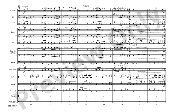 The Pink Panther – Marching Band Conductor Score & Parts (Digital Download)