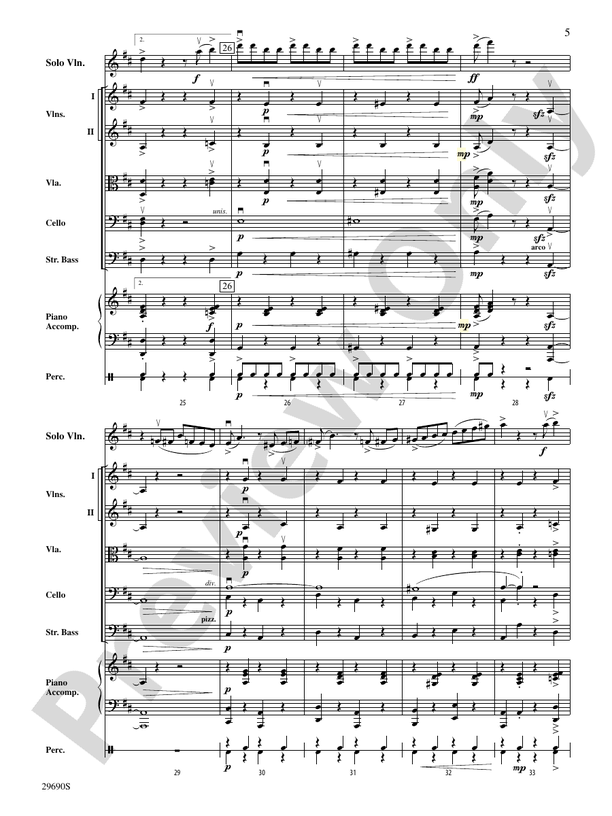 Fiddle-Faddle (for Soloist and String Orchestra) – String Orchestra Conductor Score & Parts (Digital Download)