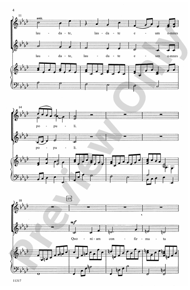 Laudate Dominum – SSA Choral Octavo (Digital Download)