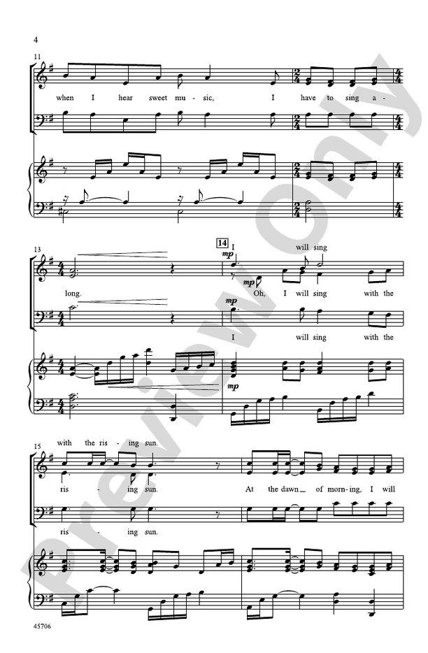 I Will Sing – 3-Part Choral Octavo (Digital Download)