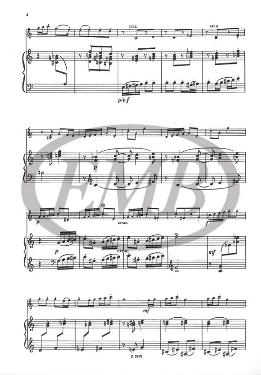 Farkas - Burrattinata - Violin/Piano Accompaniment EMB Z2989