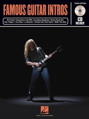 Famous Guitar Intros - 3rd Edition - Guitar Hal Leonard Guitar TAB /CD