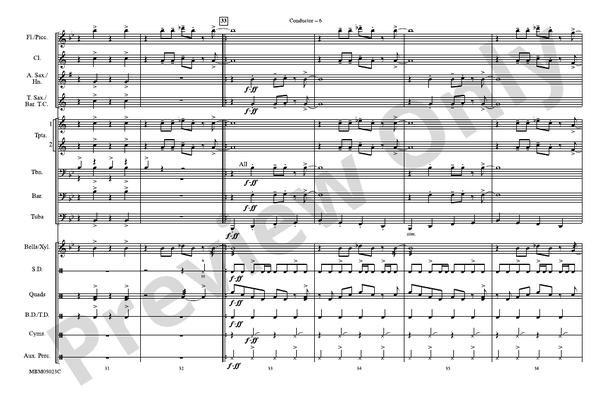What'd I Say – Marching Band Conductor Score & Parts (Digital Download)