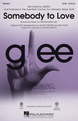 Somebody to Love - from Glee - Freddie Mercury - Adam Anders|Roger Emerson Hal Leonard ShowTrax CD CD