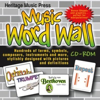 Music Word Wall Cd-rom -