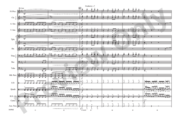 Bang the Drum All Day (Arr. Nick Baratta) – Marching Band Conductor Score & Parts (Digital Download)