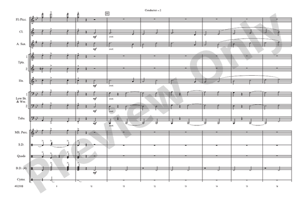 A Patriotic Salute! – Marching Band Conductor Score & Parts (Digital Download)